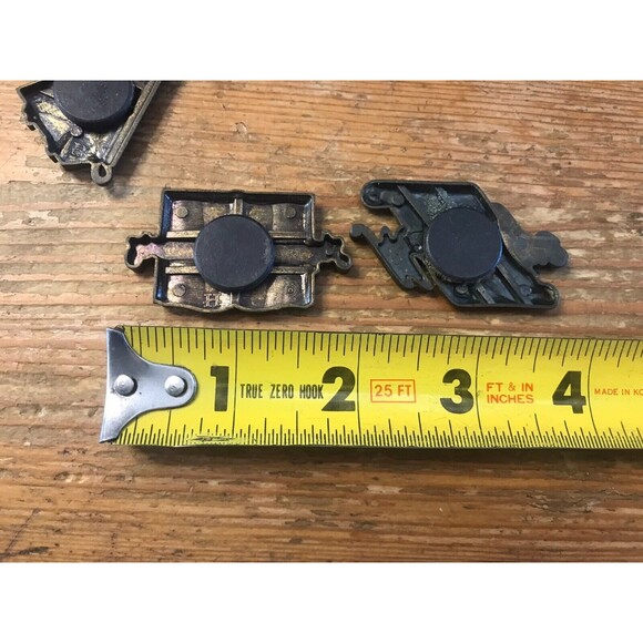 Vintage Organization Magnet Lot of 3 Brass Tone Messages Appointments Notes - Picture 3 of 3